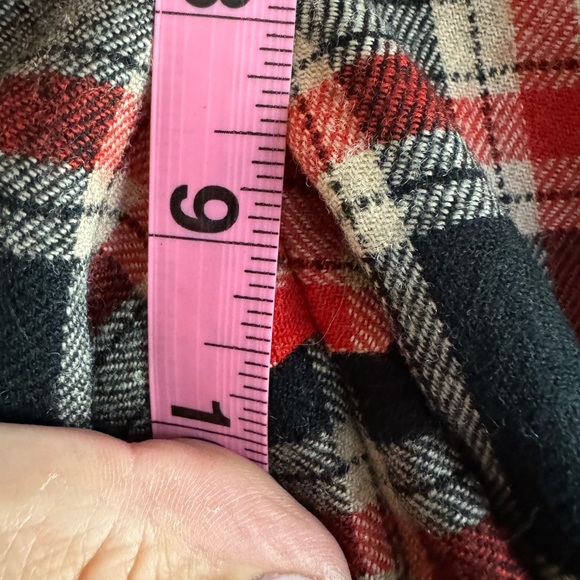 J Crew Pants Womens Cafe Capri Plaid Wool Trouser Red Black Sz 4 Preppy Workwear - Picture 6 of 7